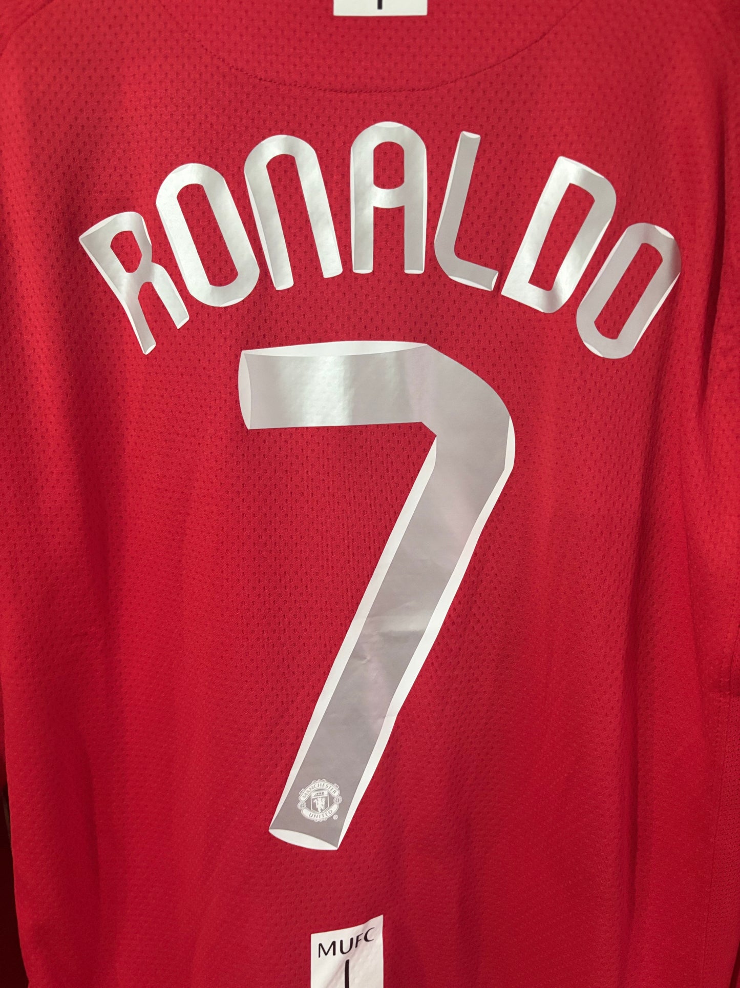 Manchester United Local 07/08 Manga Larga Retro