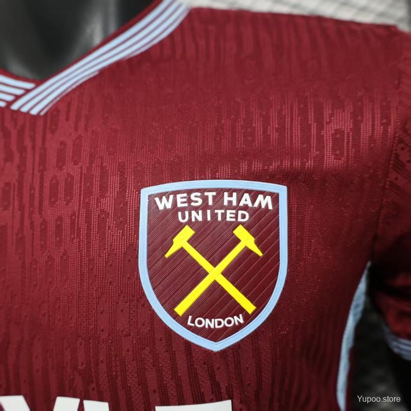 West Ham Local 25/26 Manga Corta Player