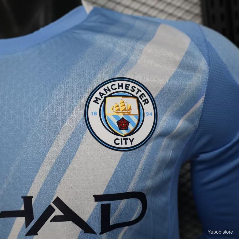 Manchester City Local 25/26 Manga Larga Player