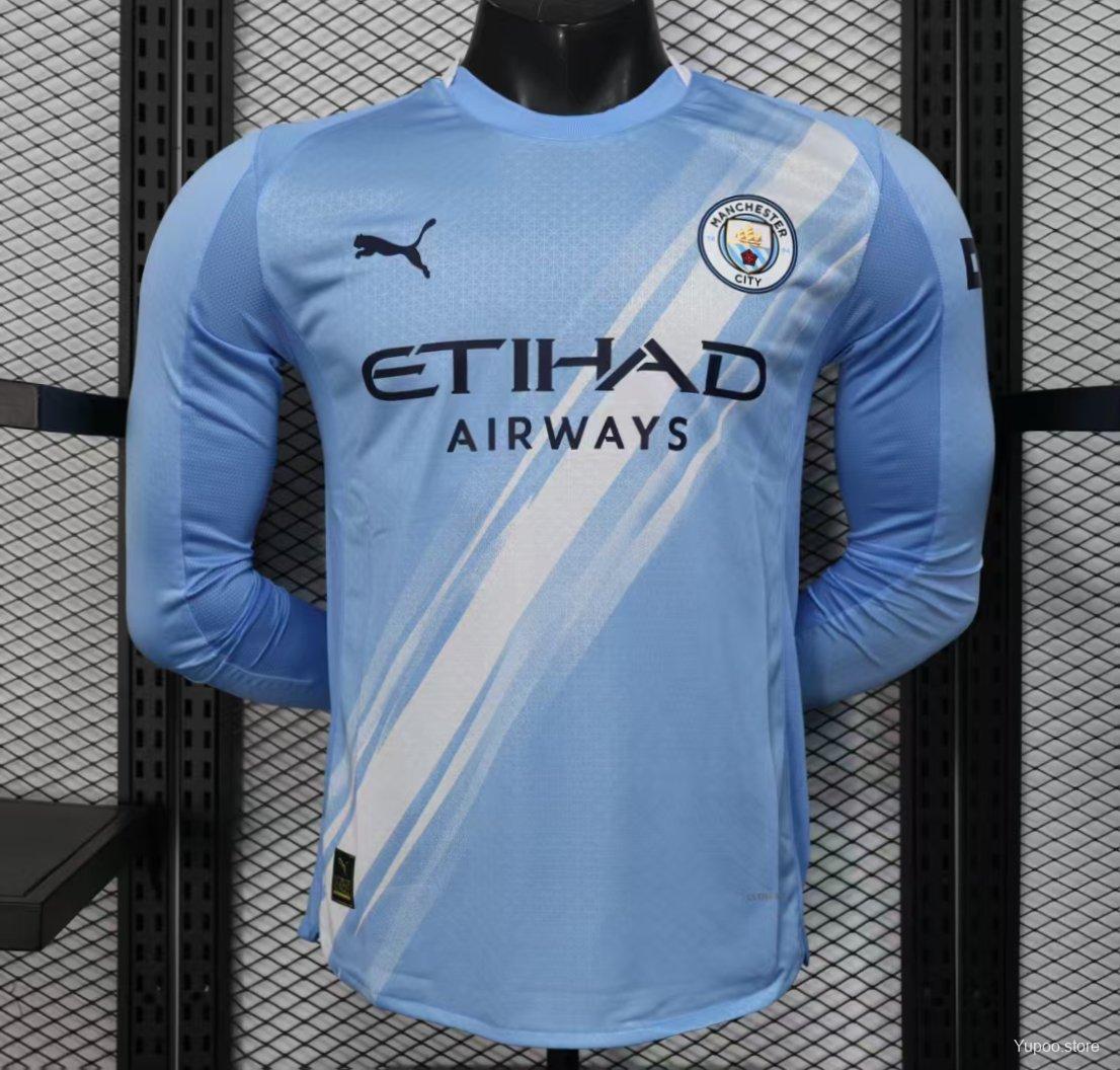 Manchester City Local 25/26 Manga Larga Player