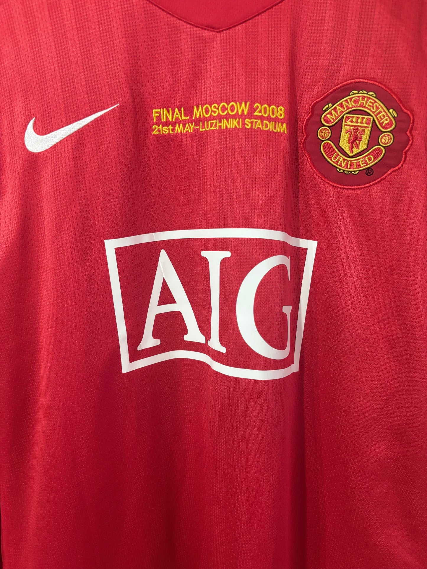 Manchester United Local 07/08 Manga Larga Retro