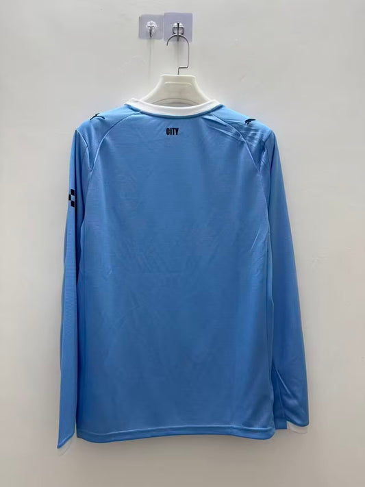 Manchester City Local 25/26 Manga Larga Fan